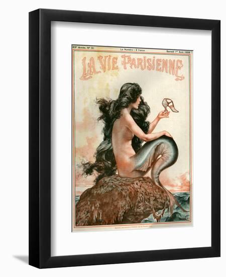 1920s France La Vie Parisienne Magazine Cover--Framed Giclee Print