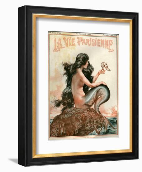 1920s France La Vie Parisienne Magazine Cover-null-Framed Giclee Print