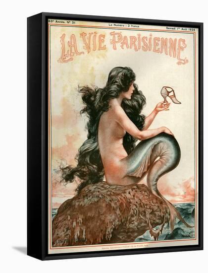 1920s France La Vie Parisienne Magazine Cover-null-Framed Premier Image Canvas