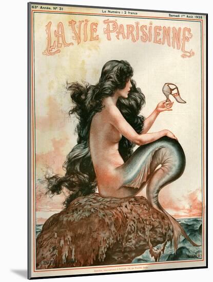 1920s France La Vie Parisienne Magazine Cover-null-Mounted Premium Giclee Print