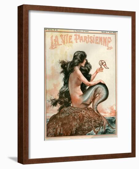 1920s France La Vie Parisienne Magazine Cover-null-Framed Premium Giclee Print