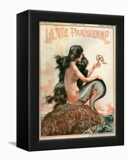 1920s France La Vie Parisienne Magazine Cover-null-Framed Premier Image Canvas