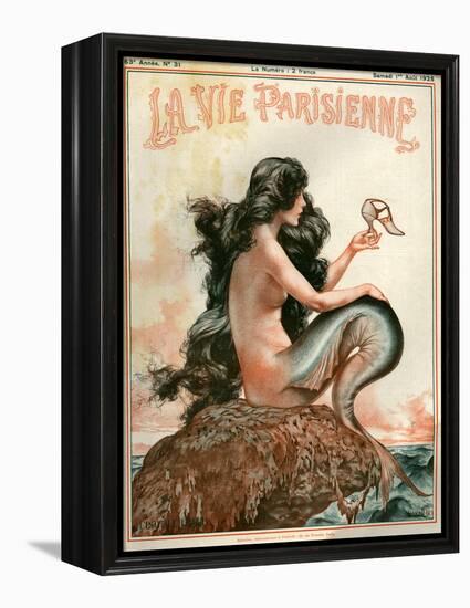 1920s France La Vie Parisienne Magazine Cover-null-Framed Premier Image Canvas