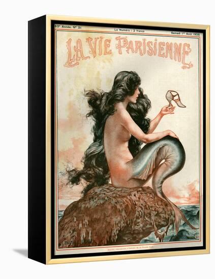 1920s France La Vie Parisienne Magazine Cover-null-Framed Premier Image Canvas