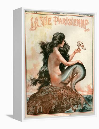 1920s France La Vie Parisienne Magazine Cover-null-Framed Premier Image Canvas