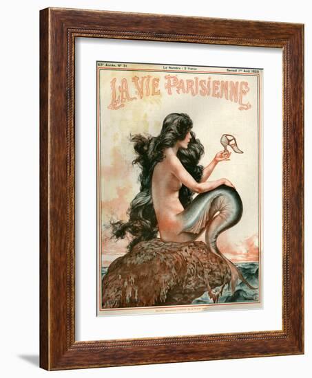 1920s France La Vie Parisienne Magazine Cover-null-Framed Giclee Print