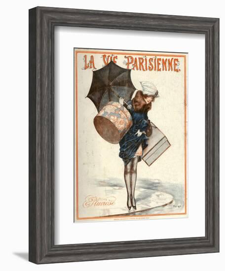 1920s France La Vie Parisienne Magazine Cover-null-Framed Giclee Print