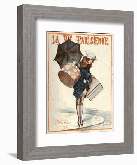 1920s France La Vie Parisienne Magazine Cover-null-Framed Giclee Print