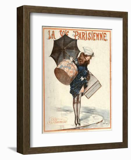 1920s France La Vie Parisienne Magazine Cover-null-Framed Giclee Print