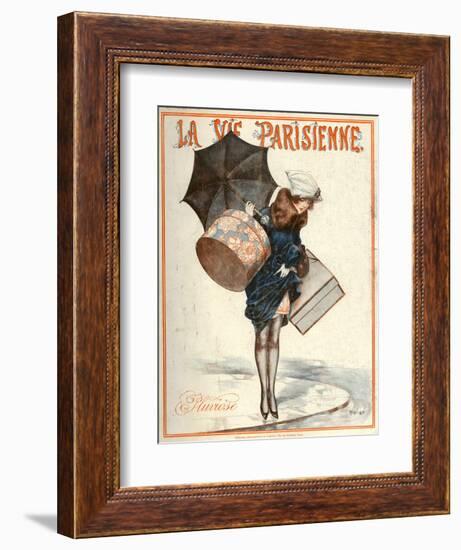 1920s France La Vie Parisienne Magazine Cover-null-Framed Giclee Print