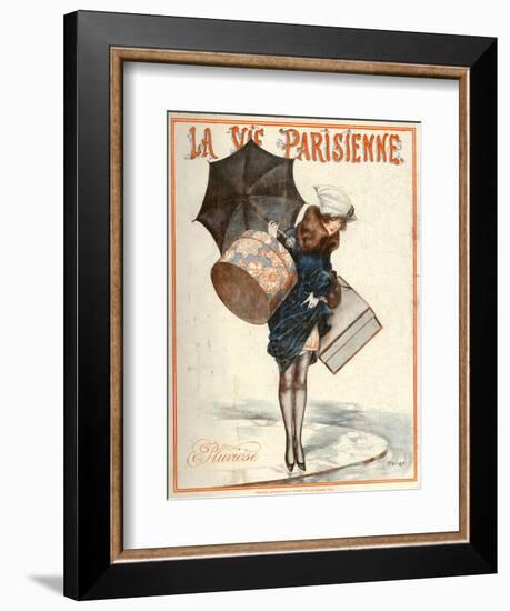 1920s France La Vie Parisienne Magazine Cover-null-Framed Giclee Print