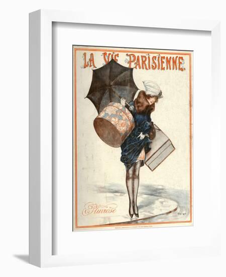 1920s France La Vie Parisienne Magazine Cover-null-Framed Giclee Print