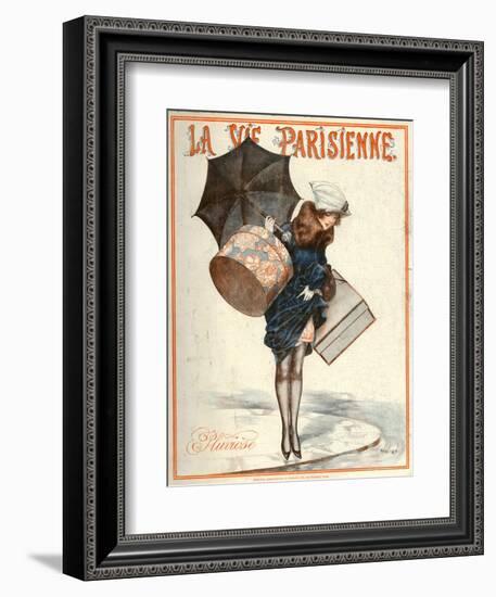 1920s France La Vie Parisienne Magazine Cover-null-Framed Giclee Print