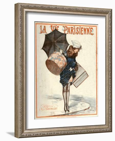 1920s France La Vie Parisienne Magazine Cover-null-Framed Giclee Print