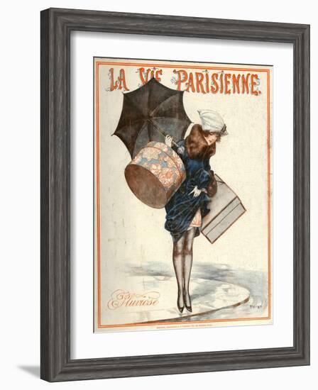 1920s France La Vie Parisienne Magazine Cover-null-Framed Giclee Print