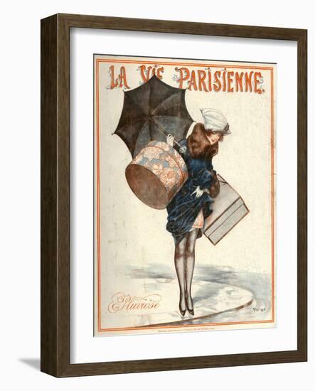 1920s France La Vie Parisienne Magazine Cover-null-Framed Giclee Print