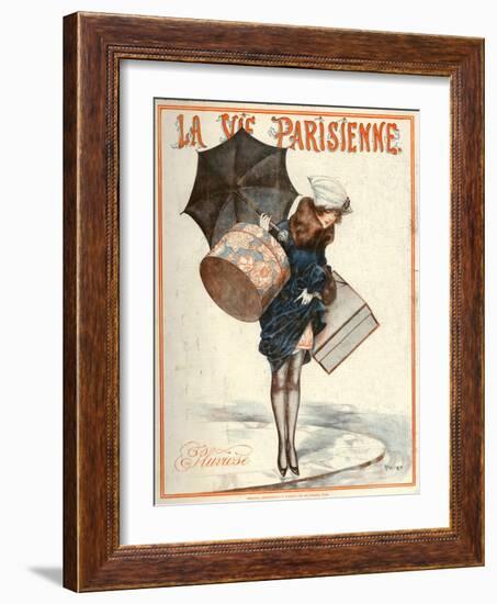 1920s France La Vie Parisienne Magazine Cover-null-Framed Giclee Print