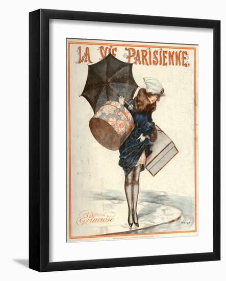 1920s France La Vie Parisienne Magazine Cover-null-Framed Giclee Print