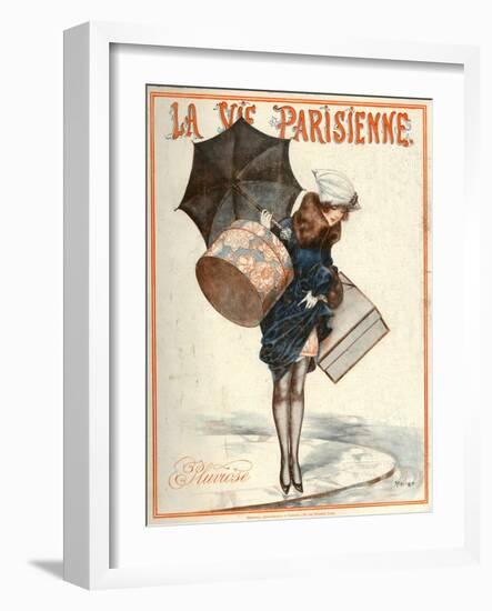 1920s France La Vie Parisienne Magazine Cover-null-Framed Giclee Print