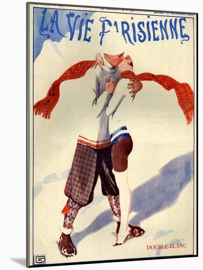 1920s France La Vie Parisienne Magazine Cover-null-Mounted Giclee Print