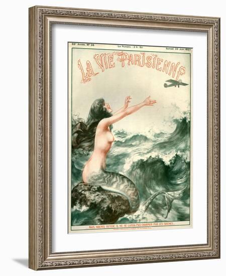 1920s France La Vie Parisienne Magazine Cover-null-Framed Giclee Print