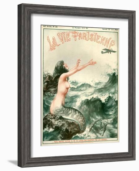 1920s France La Vie Parisienne Magazine Cover-null-Framed Giclee Print