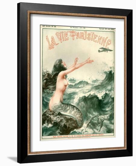 1920s France La Vie Parisienne Magazine Cover-null-Framed Giclee Print