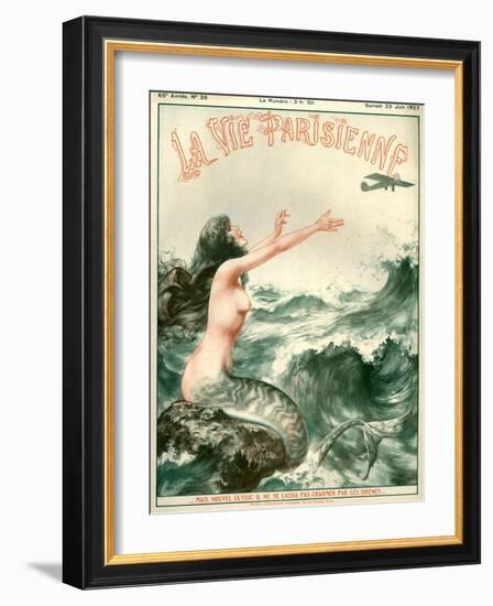 1920s France La Vie Parisienne Magazine Cover-null-Framed Giclee Print