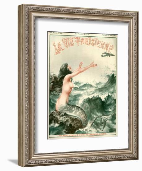 1920s France La Vie Parisienne Magazine Cover-null-Framed Giclee Print