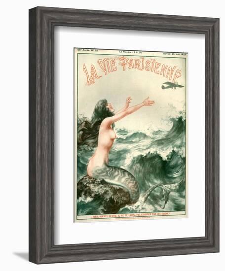 1920s France La Vie Parisienne Magazine Cover-null-Framed Giclee Print