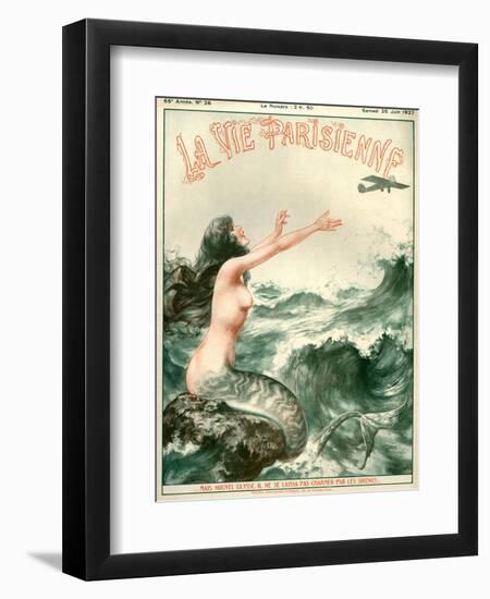 1920s France La Vie Parisienne Magazine Cover-null-Framed Giclee Print