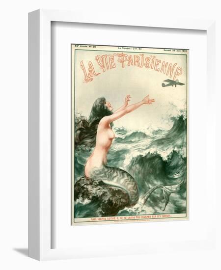 1920s France La Vie Parisienne Magazine Cover-null-Framed Giclee Print