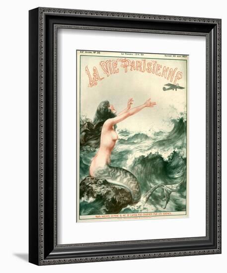 1920s France La Vie Parisienne Magazine Cover-null-Framed Giclee Print