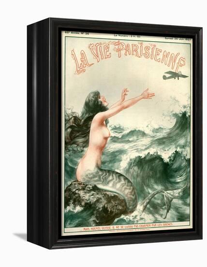 1920s France La Vie Parisienne Magazine Cover-null-Framed Premier Image Canvas