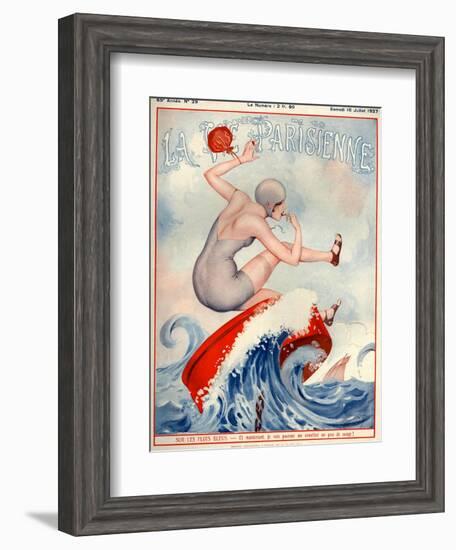 1920s France La Vie Parisienne Magazine Cover-null-Framed Giclee Print