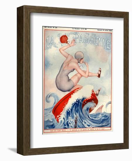 1920s France La Vie Parisienne Magazine Cover-null-Framed Giclee Print