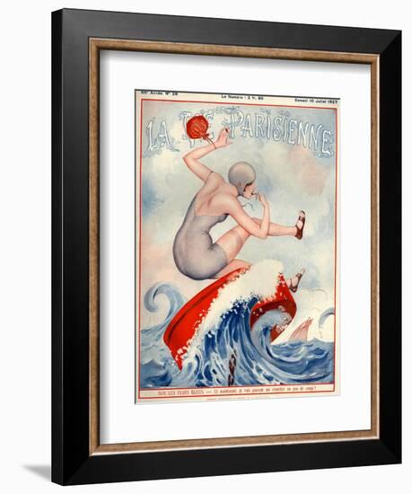 1920s France La Vie Parisienne Magazine Cover-null-Framed Giclee Print