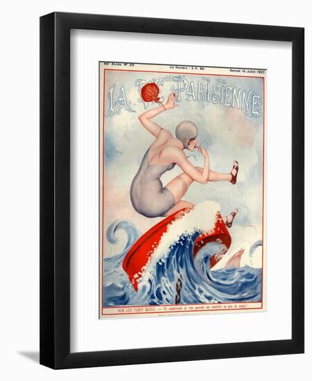 1920s France La Vie Parisienne Magazine Cover-null-Framed Giclee Print