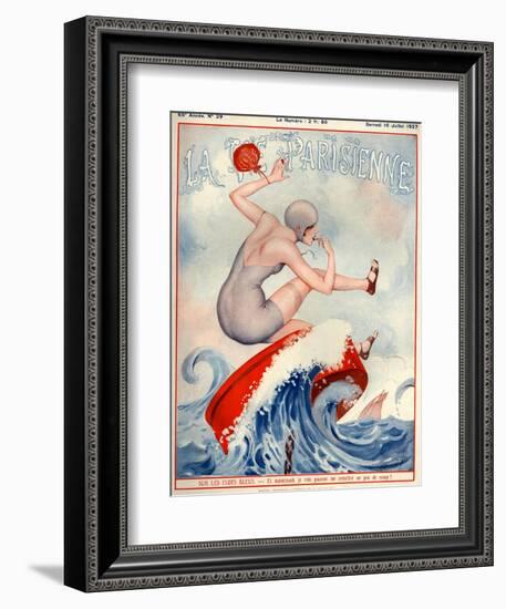 1920s France La Vie Parisienne Magazine Cover-null-Framed Giclee Print