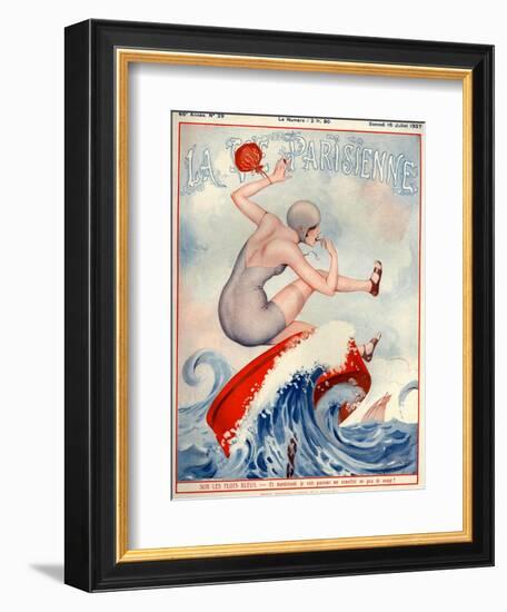 1920s France La Vie Parisienne Magazine Cover--Framed Giclee Print