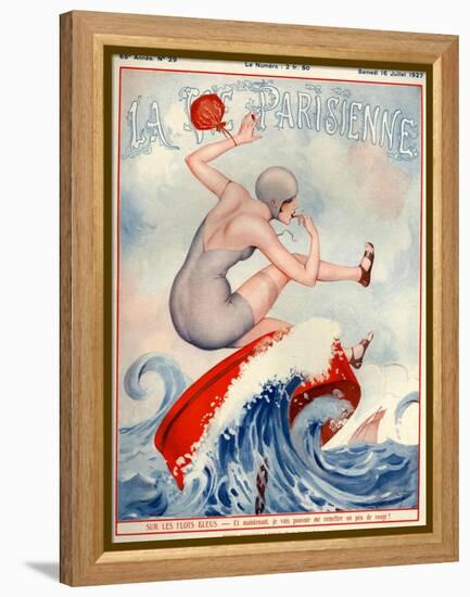 1920s France La Vie Parisienne Magazine Cover-null-Framed Premier Image Canvas