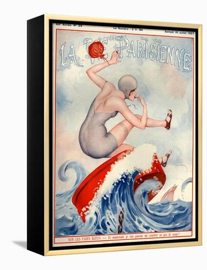 1920s France La Vie Parisienne Magazine Cover-null-Framed Premier Image Canvas