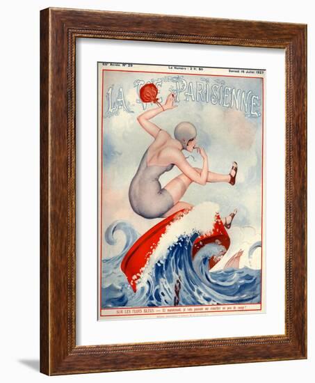 1920s France La Vie Parisienne Magazine Cover-null-Framed Giclee Print