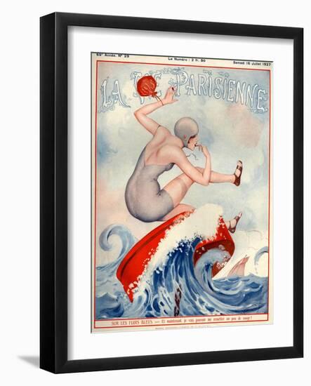 1920s France La Vie Parisienne Magazine Cover-null-Framed Giclee Print