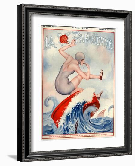 1920s France La Vie Parisienne Magazine Cover-null-Framed Giclee Print