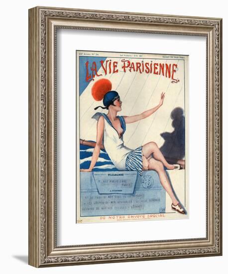 1920s France La Vie Parisienne Magazine Cover-null-Framed Giclee Print