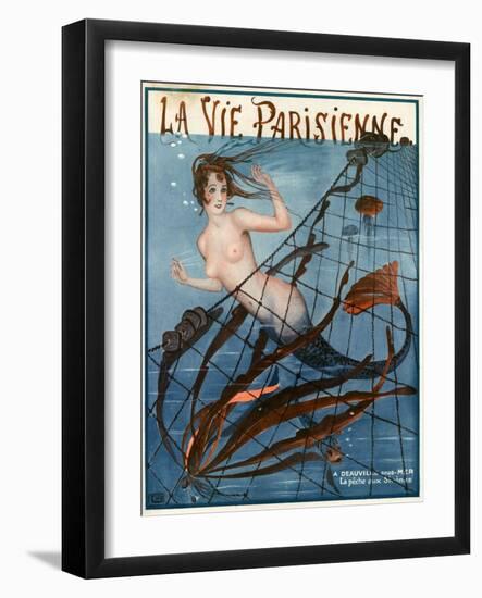 1920s France La Vie Parisienne Magazine Cover-null-Framed Giclee Print