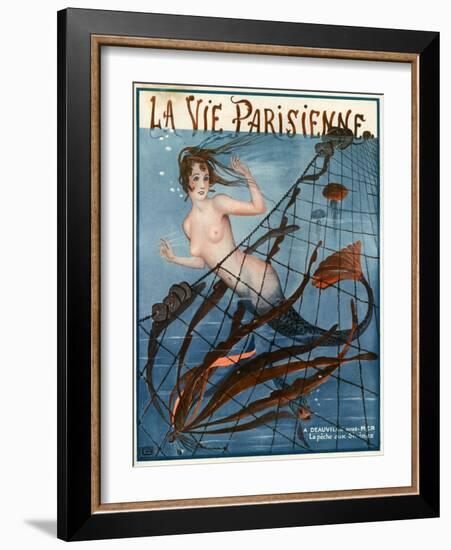 1920s France La Vie Parisienne Magazine Cover-null-Framed Giclee Print