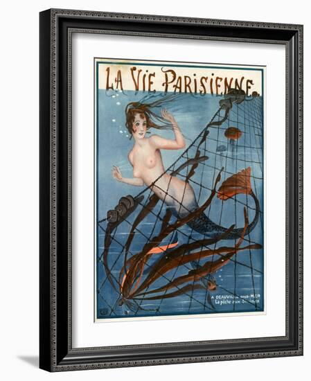 1920s France La Vie Parisienne Magazine Cover-null-Framed Giclee Print