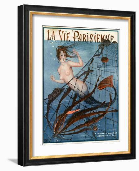 1920s France La Vie Parisienne Magazine Cover-null-Framed Giclee Print